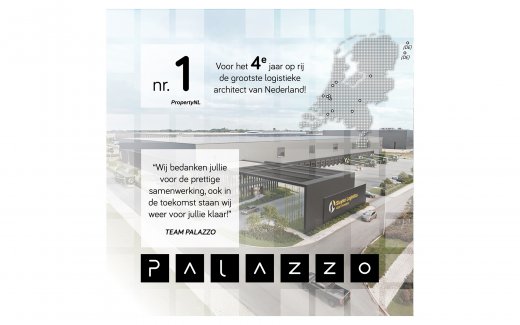 Vier jaar op rij bovenaan: Palazzo bevestigt positie in logistieke architectuur 