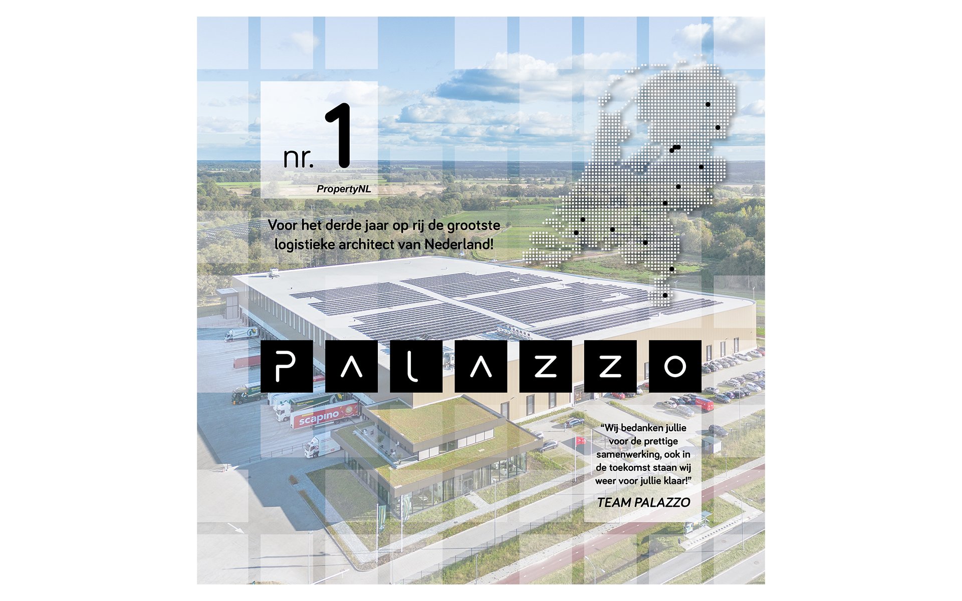 Palazzo 3e keer de grootste logistieke architect van Nederland