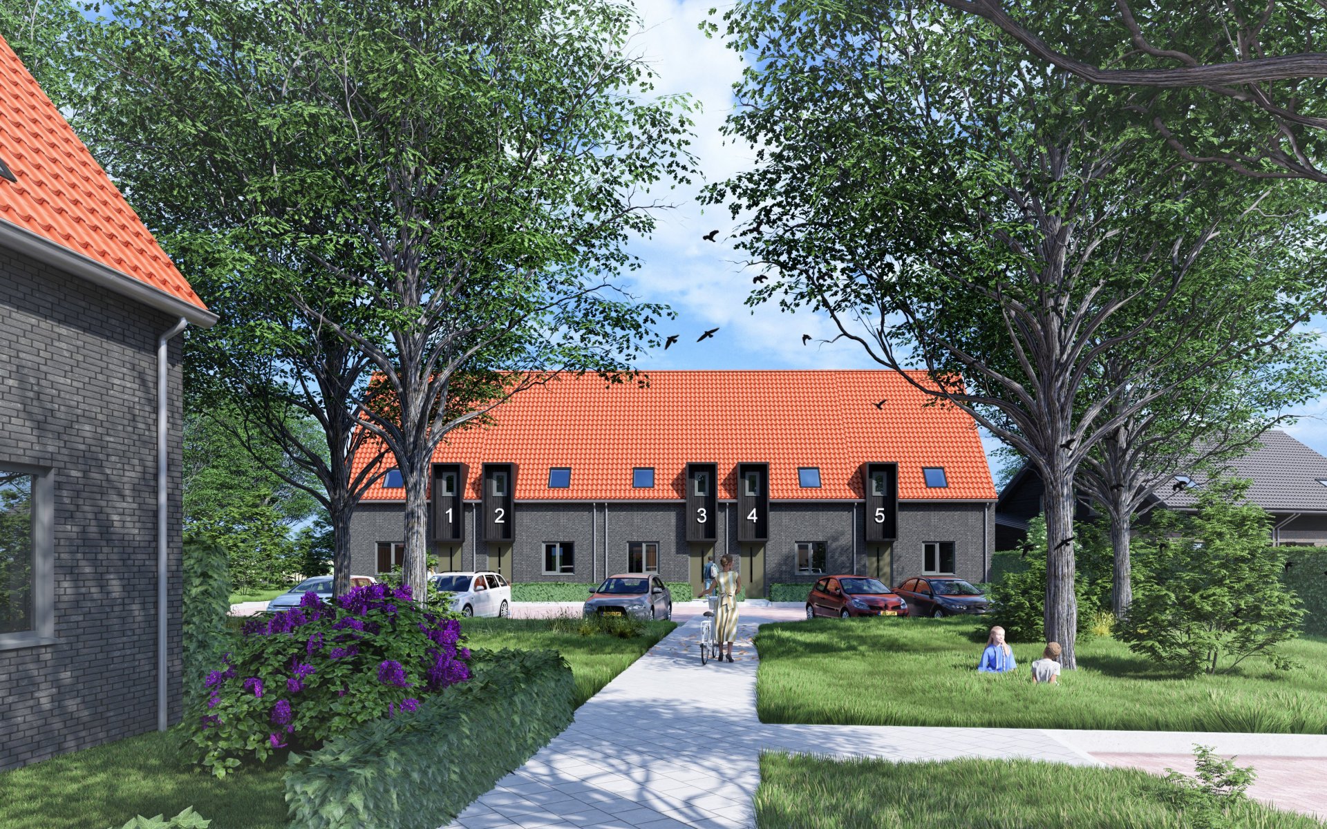 Nieuwe woonwijk met 101 woningen in Achterberg